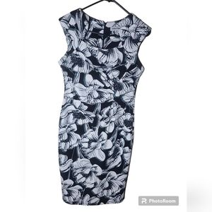 Shelby & Palmer women's black/white/gray sleeveless dress size 10